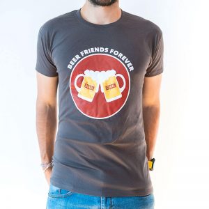 T-shirt personalizada Coral. "Beer Friends Forever"